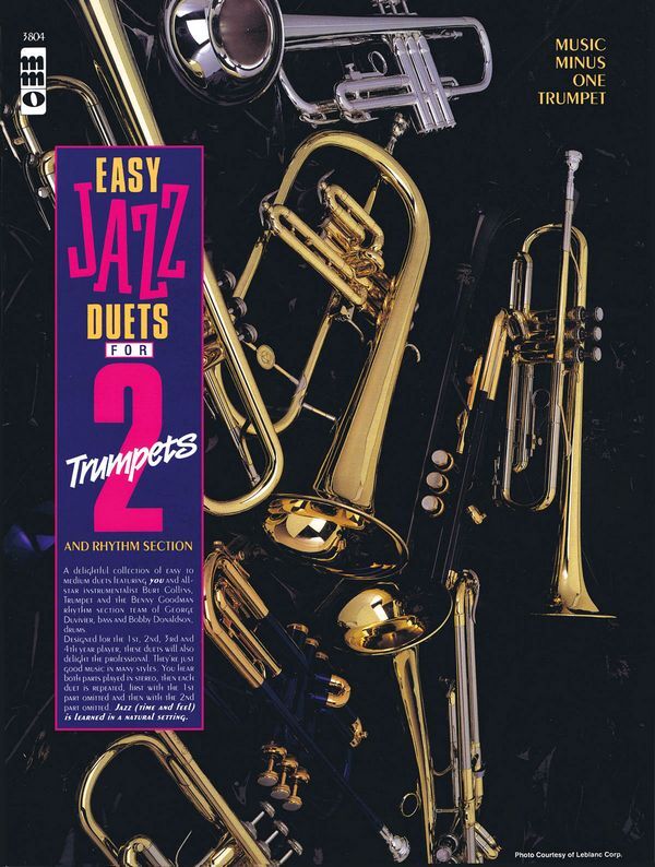 Cover: 9781596154193 | Easy Jazz Duets for 2 Trumpets and Rhythm Section | Music Minus One