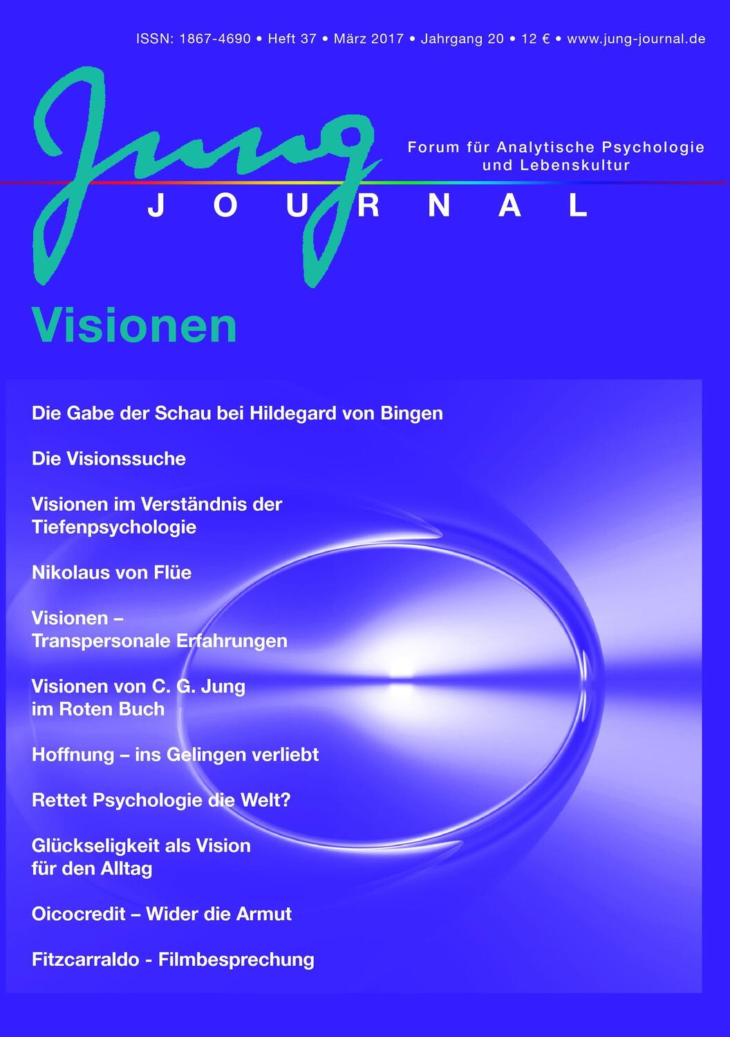 Cover: 9783939322375 | Jung Journal 37: Visionen | Anette Müller (u. a.) | Taschenbuch | 2017