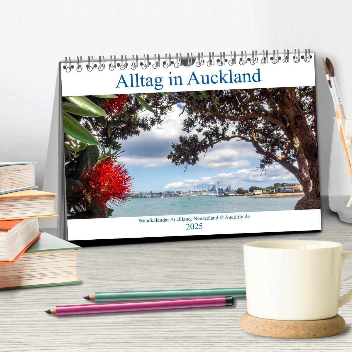 Bild: 9783435281503 | Wandkalender Auckland 2025 DIN A4 Quer (Tischkalender 2025 DIN A5...