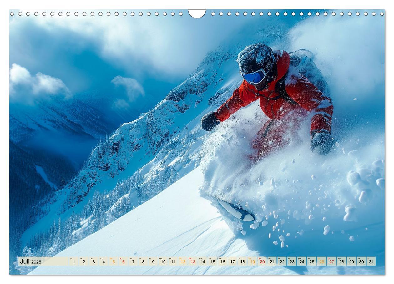 Bild: 9783383776984 | Snowboarden - tolle Momente (Wandkalender 2025 DIN A3 quer),...