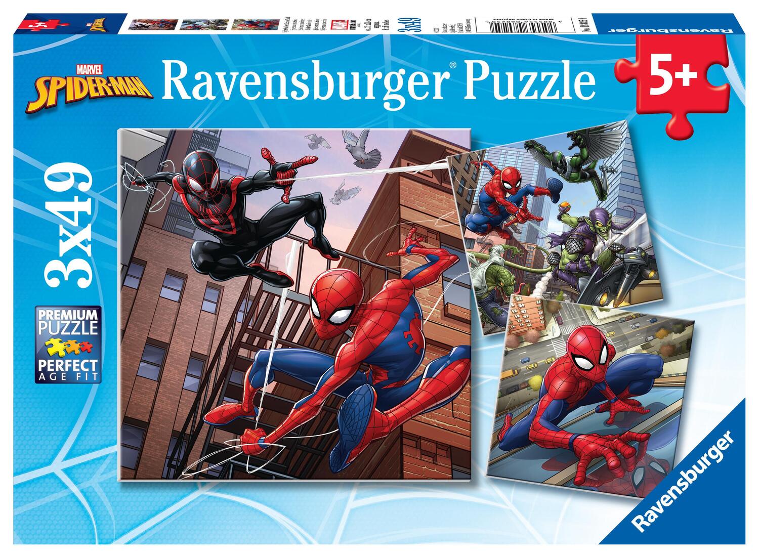 Cover: 4005556080250 | Ravensburger Kinderpuzzle 08025 - Spider-Man beschützt die Stadt -...