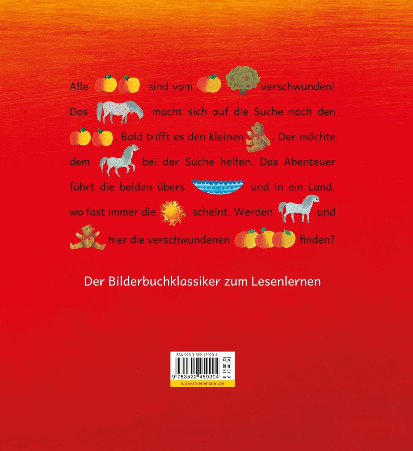 Rückseite: 9783522459204 | Pony, Bär und Apfelbaum | Mit Bildern lesen lernen | Sigrid Heuck