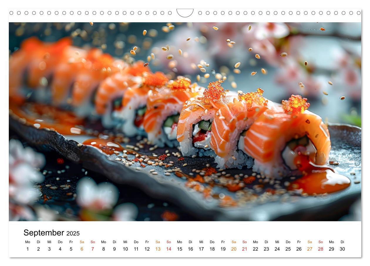 Bild: 9783457129302 | Sushi für Gourmets (Wandkalender 2025 DIN A3 quer), CALVENDO...