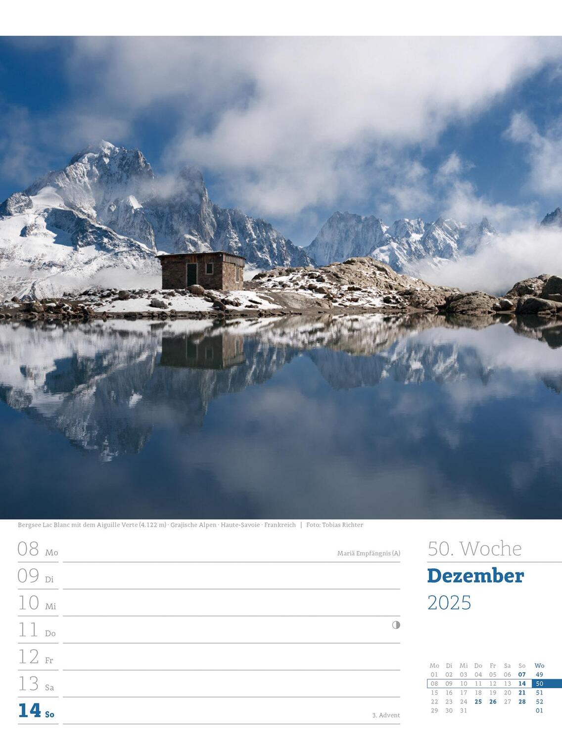 Bild: 9783838435022 | Faszination Alpenwelt - Wochenplaner Kalender 2025 | Kunstverlag