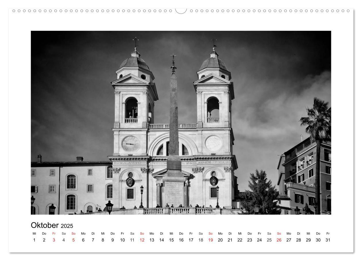 Bild: 9783435580194 | ROM Monochrom (Wandkalender 2025 DIN A2 quer), CALVENDO Monatskalender