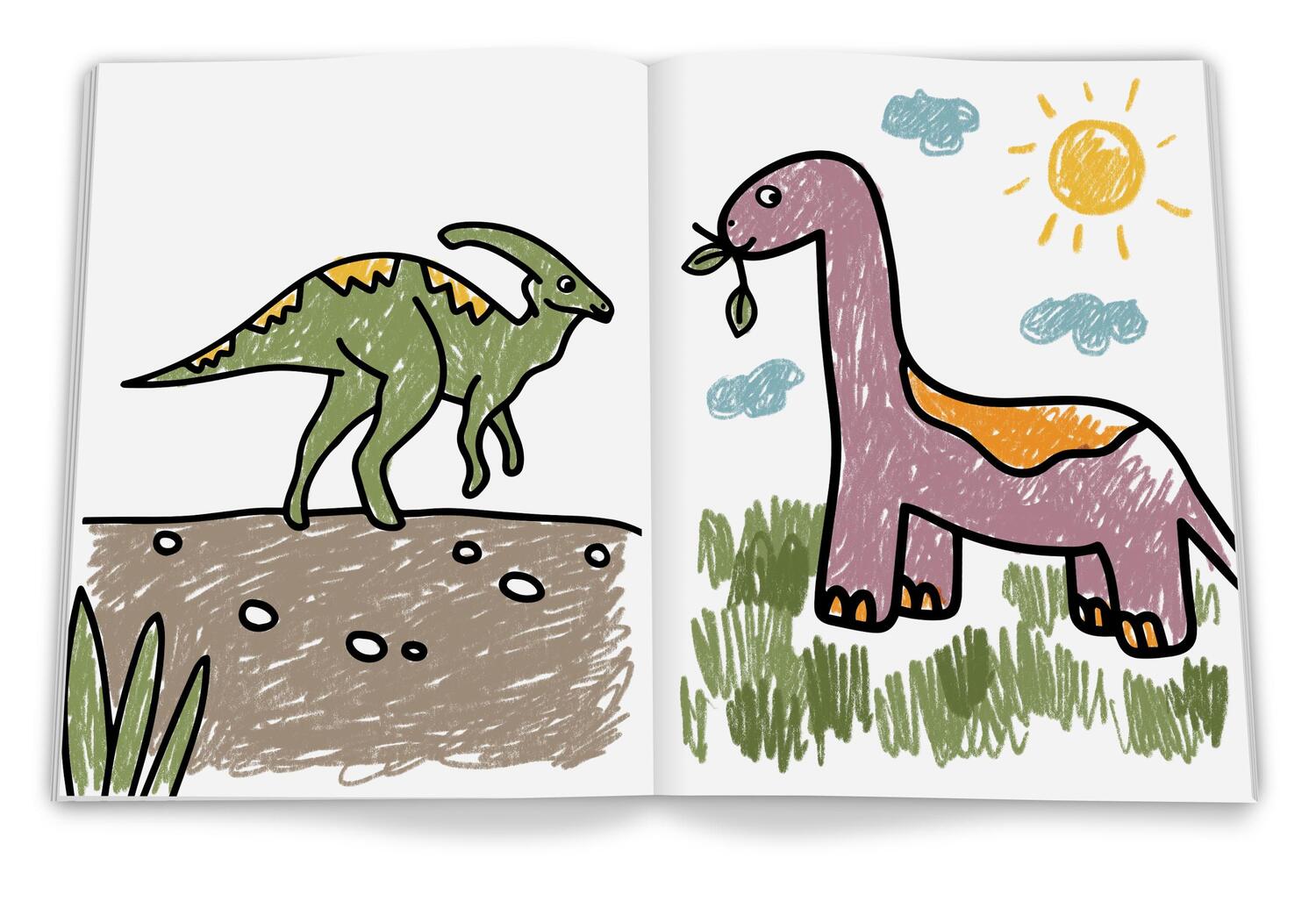Bild: 9783401718279 | Mein erstes superdickes Malbuch. Dinosaurier | Hannah Baldwin | Buch