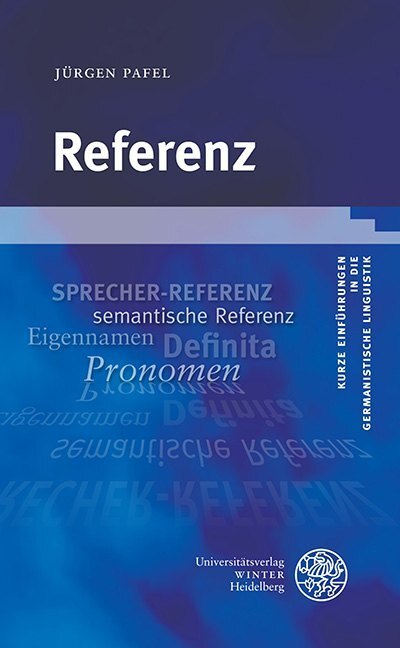 Cover: 9783825347291 | Referenz | Jürgen Pafel | Taschenbuch | VIII | Deutsch | 2020