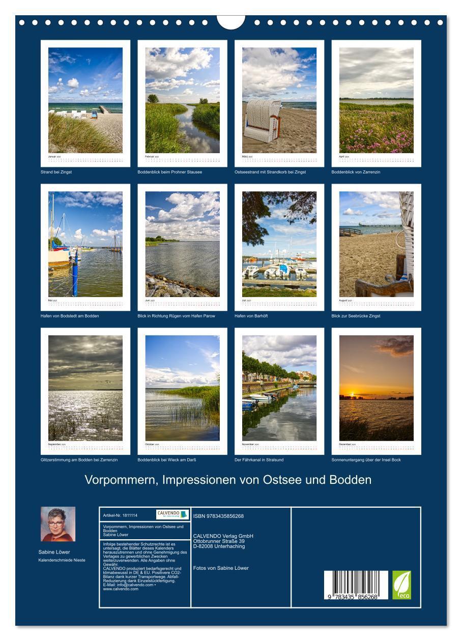 Bild: 9783435856268 | Vorpommern, Impressionen von Ostsee und Bodden (Wandkalender 2025...