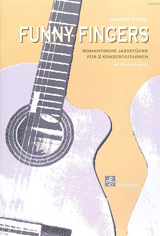 Cover: 9790700114268 | Funny Fingers (+CD) Romantische Jazzstuecke fuer 2 Gitarren mit...