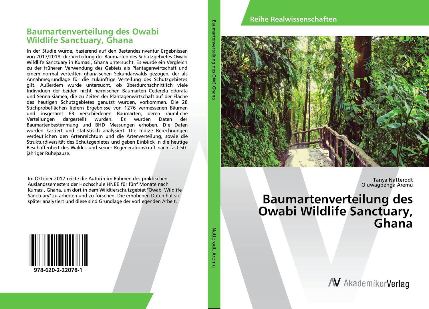 Cover: 9786202220781 | Baumartenverteilung des Owabi Wildlife Sanctuary, Ghana | Taschenbuch