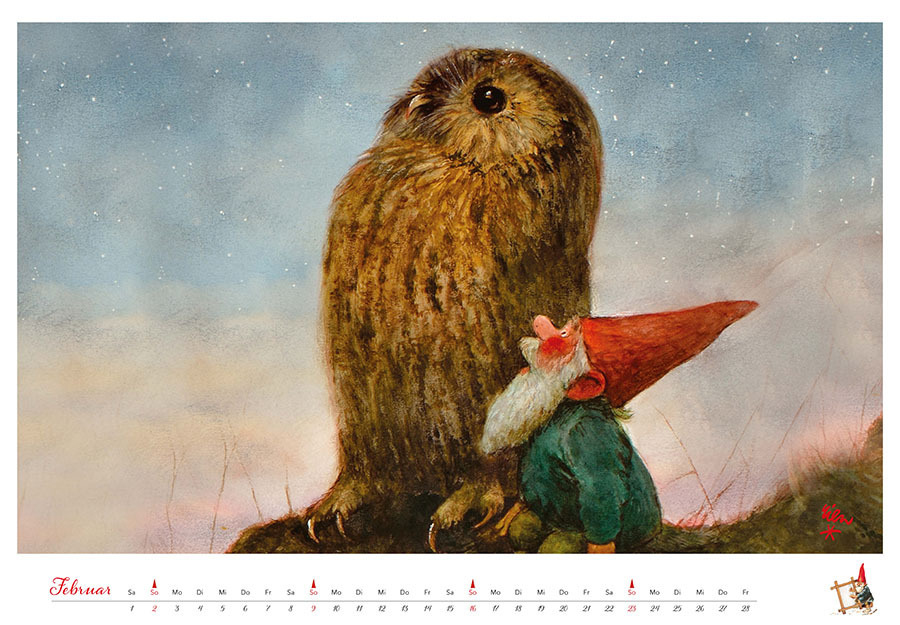 Bild: 9783966648189 | Heinzelmännchen Kalender 2025 | Rien Poortvliet | Kalender | 14 S.