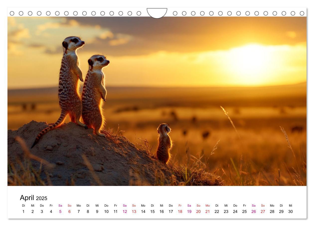 Bild: 9783457215081 | Erdmännchen - coole Typen (Wandkalender 2025 DIN A4 quer), CALVENDO...