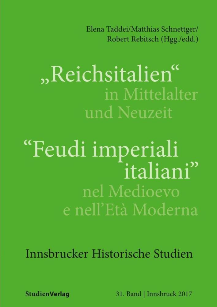 Cover: 9783706554879 | "Reichsitalien" in Mittelalter und Neuzeit/"Feudi imperiali...