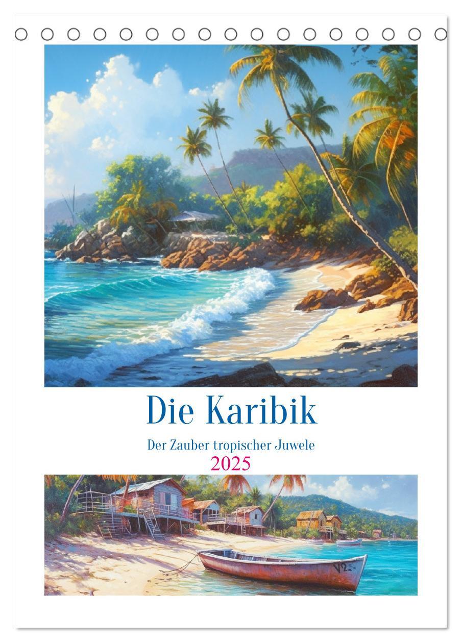 Cover: 9783435869831 | Die Karibik. Der Zauber tropischer Juwele (Tischkalender 2025 DIN...