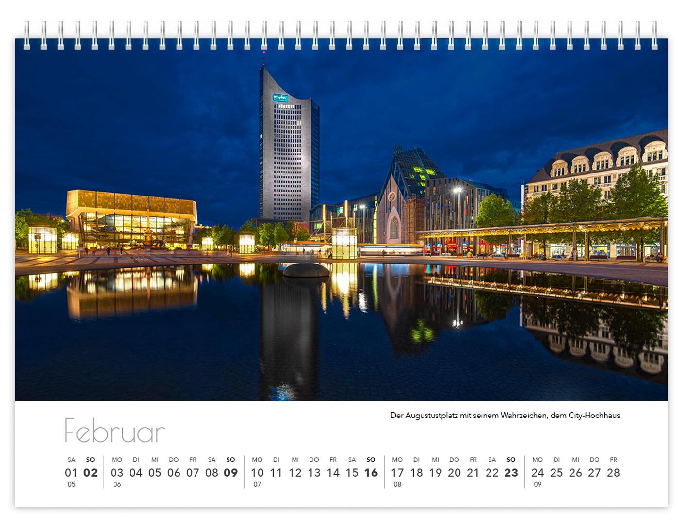 Bild: 9783910680814 | Kalender Leipzig kompakt 2025 | 21 x 15 cm weißes Kalendarium | 2025