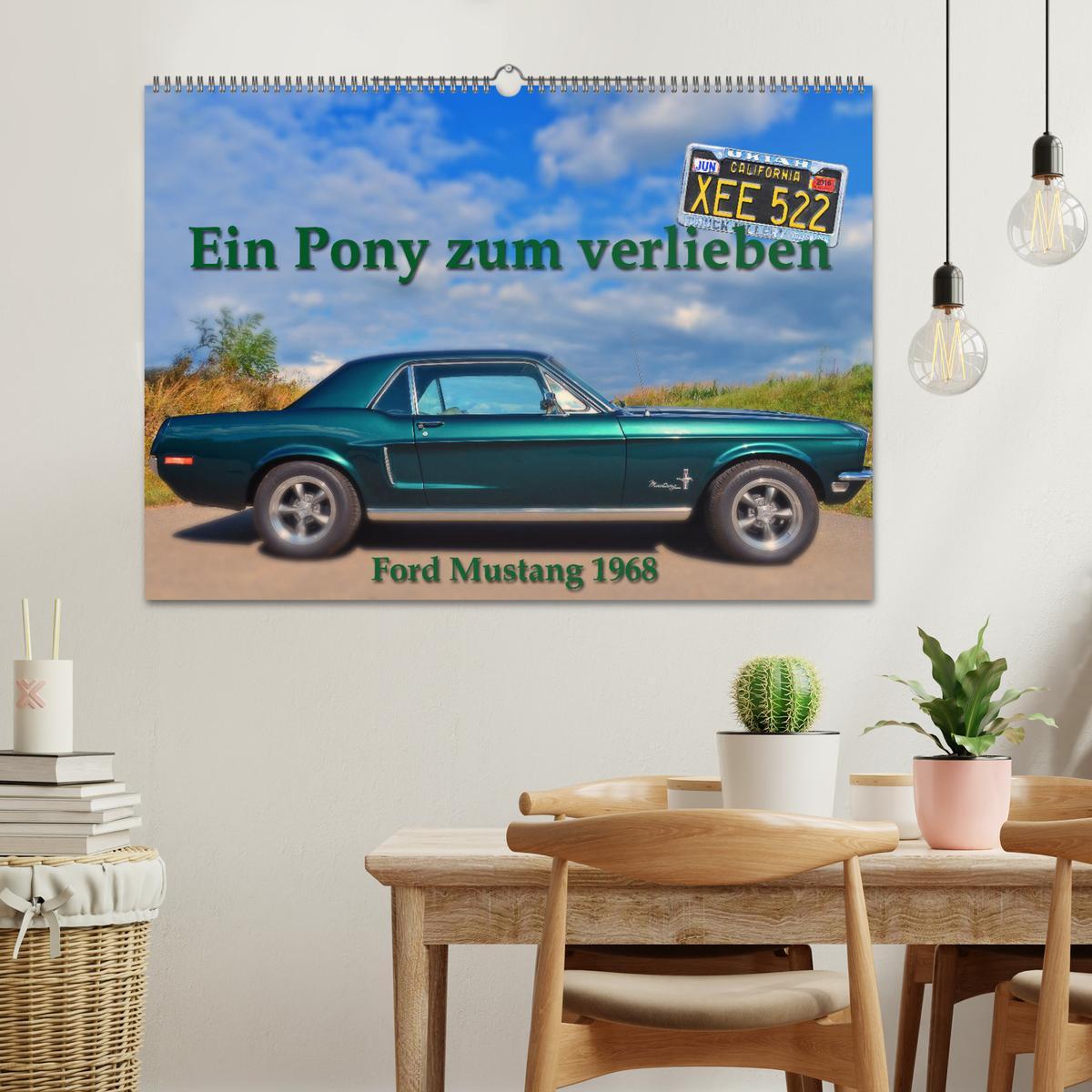 Bild: 9783435028795 | Ein Pony zum verlieben - Ford Mustang 1968 (Wandkalender 2025 DIN...