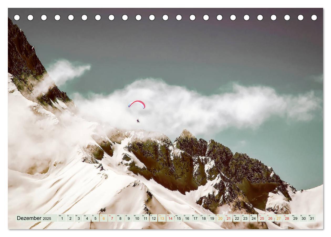 Bild: 9783435240760 | Paragliding - Mut zum Abenteuer (Tischkalender 2025 DIN A5 quer),...