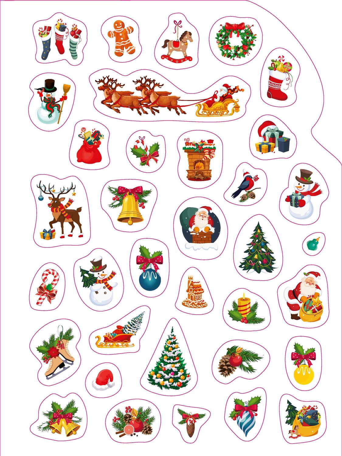 Bild: 9783849940744 | Malbuch Weihnachtsmann | Mit Stickern. Für Kinder ab 4 Jahren | Buch