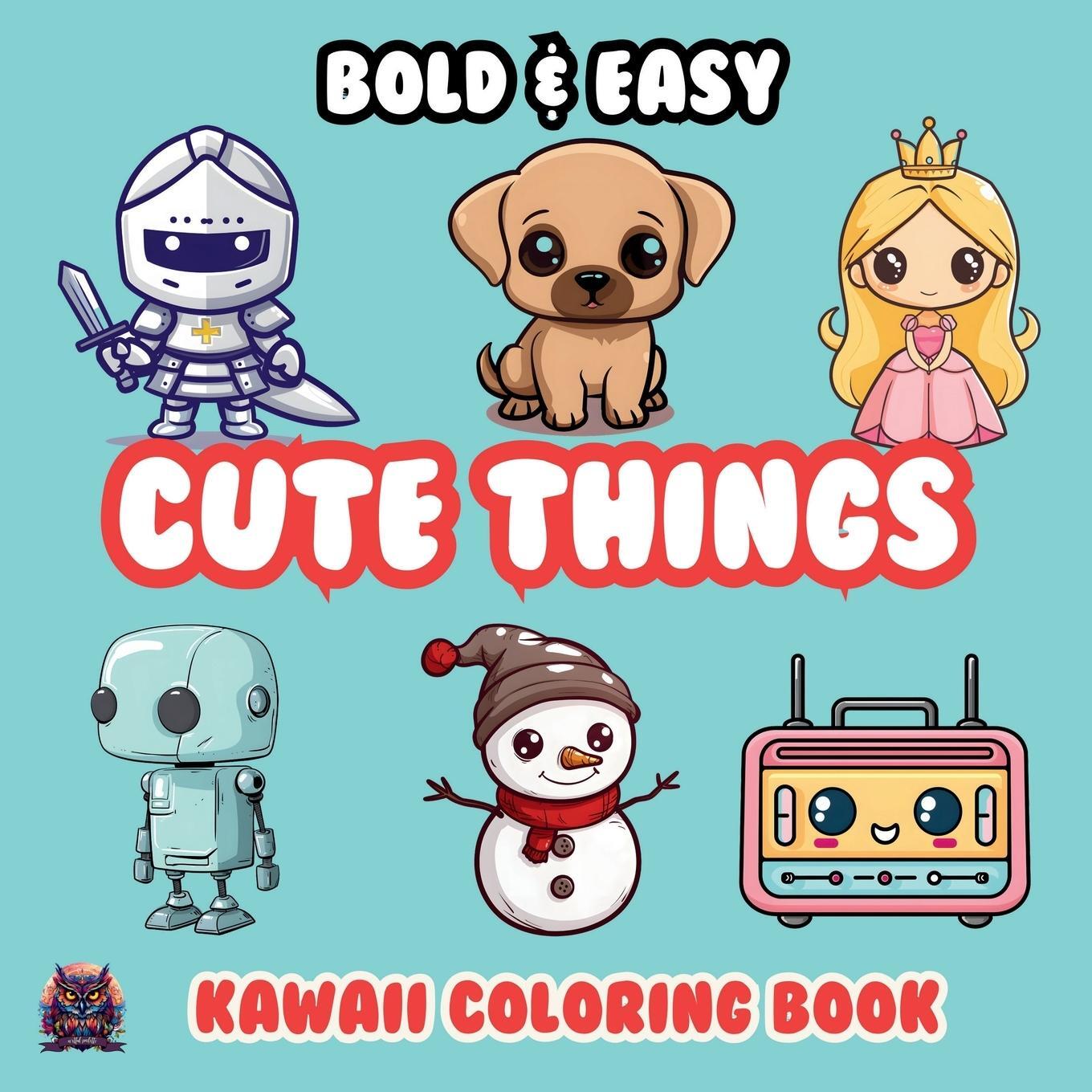 Cover: 9788397233621 | Cute Things Bold &amp; Easy Kawaii Coloring Book | Artful Palette | Buch