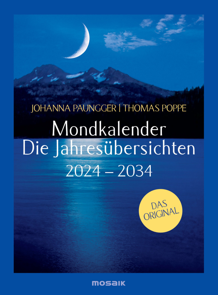Cover: 9783442319800 | Mondkalender - die Jahresübersichten 2024-2034 | Das Original | 2034
