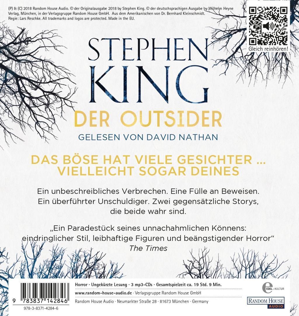 Bild: 9783837142846 | Der Outsider | Stephen King | MP3 | Deutsch | 2018 | EAN 9783837142846