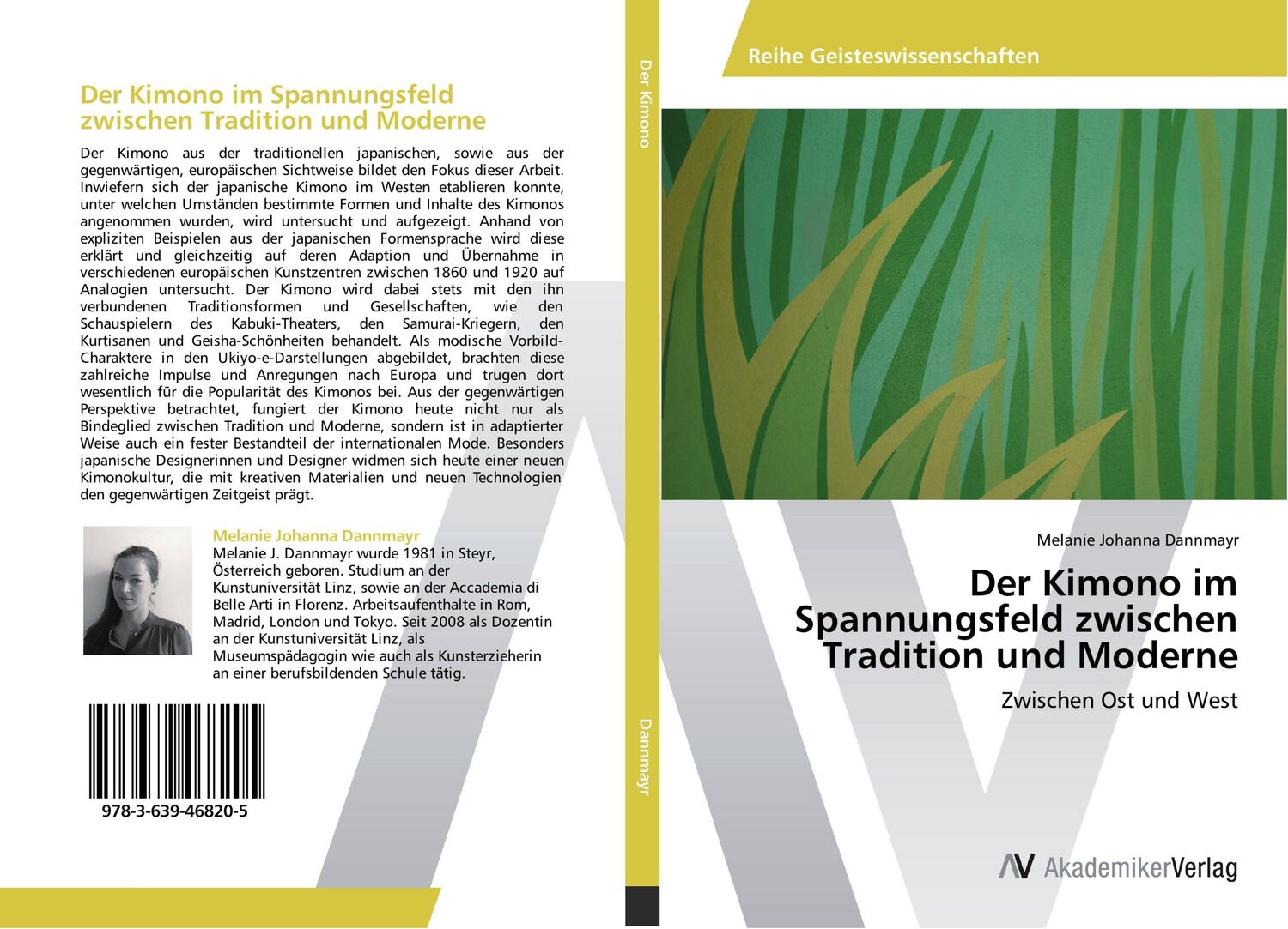 Cover: 9783639468205 | Der Kimono im Spannungsfeld zwischen Tradition und Moderne | Dannmayr