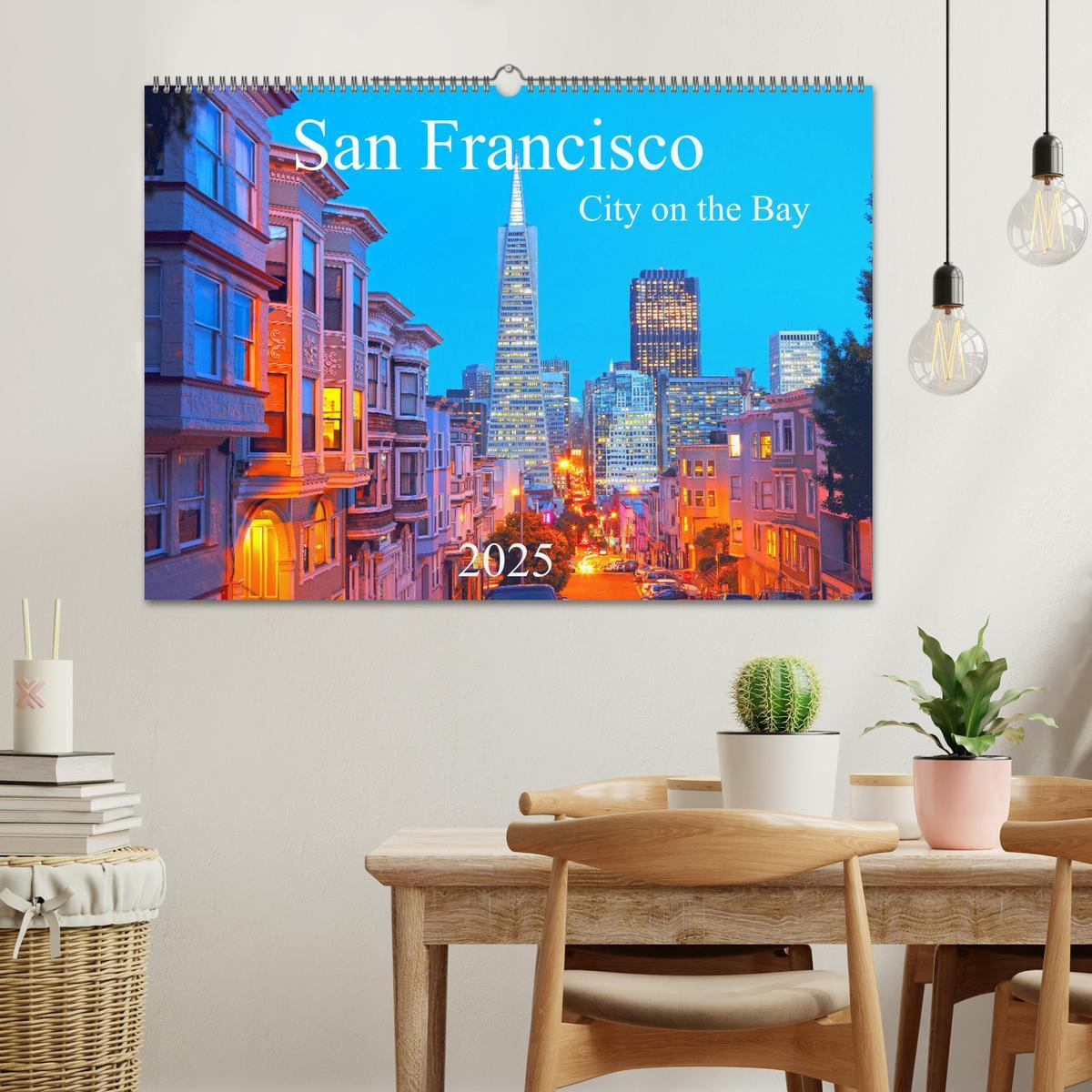 Bild: 9783435109722 | San Francisco - City on the Bay (Wandkalender 2025 DIN A2 quer),...