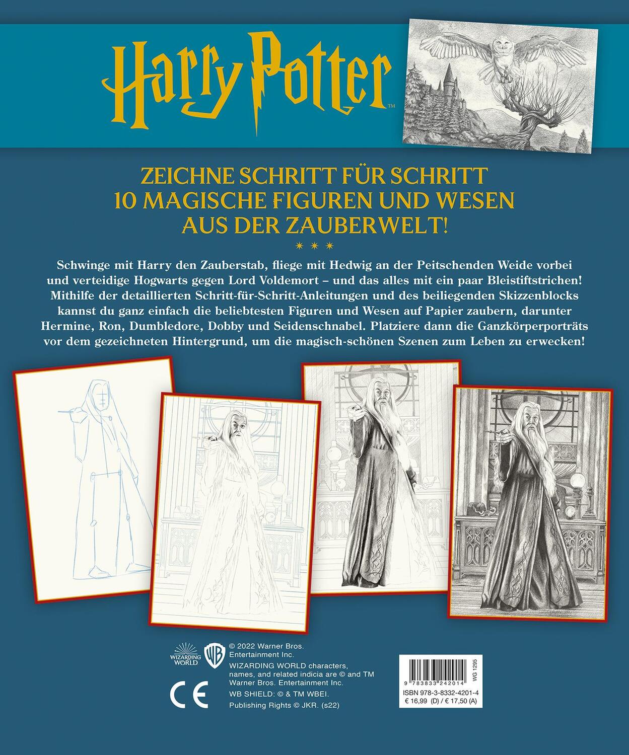 Rückseite: 9783833242014 | Aus den Filmen zu Harry Potter: Zeichenschule - Zeichne die...