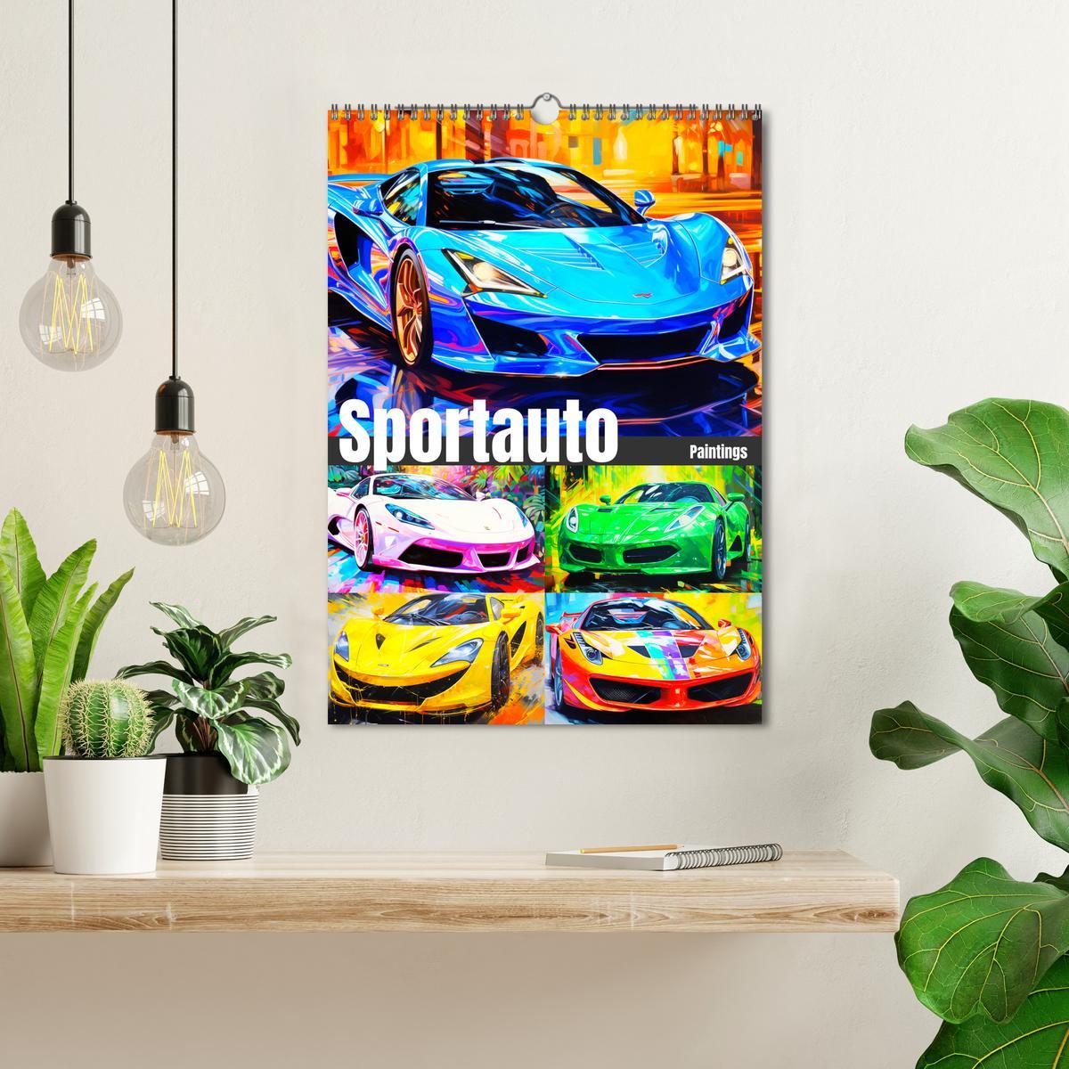 Bild: 9783435863266 | Sportauto Paintings (Wandkalender 2025 DIN A3 hoch), CALVENDO...