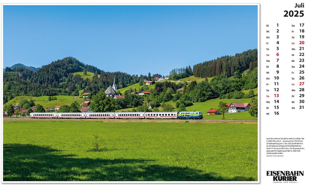 Bild: 9783844659405 | Alpenbahnen 2025 | Kalender | 13 S. | Deutsch | 2025 | EK-Verlag