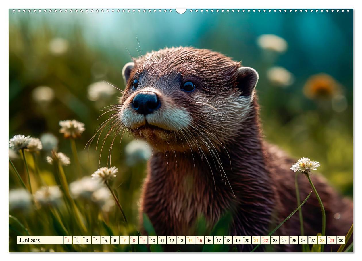 Bild: 9783383906497 | Fischotter - schlaue Jäger (Wandkalender 2025 DIN A2 quer),...