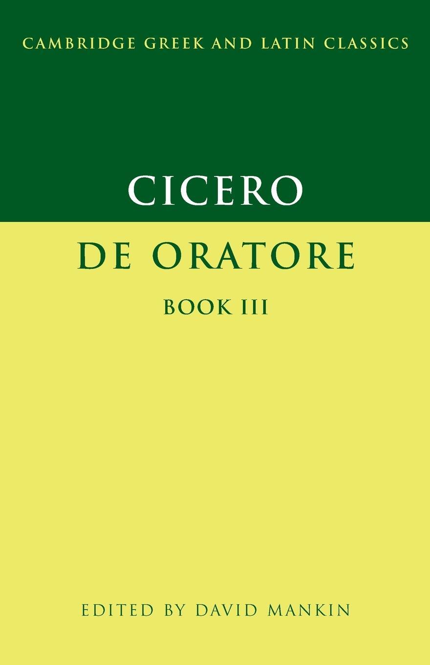 Cover: 9780521596572 | Cicero | De Oratore Book III | Marcus Tullius Cicero | Taschenbuch