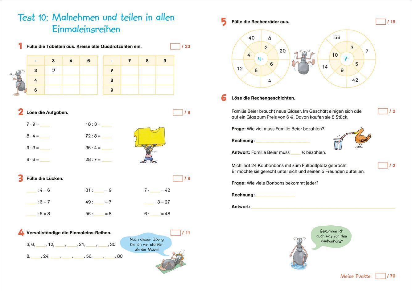 Bild: 9783788624972 | Fit für Mathe 2. Klasse. Mein Testheft | Julia Meyer (u. a.) | 48 S.