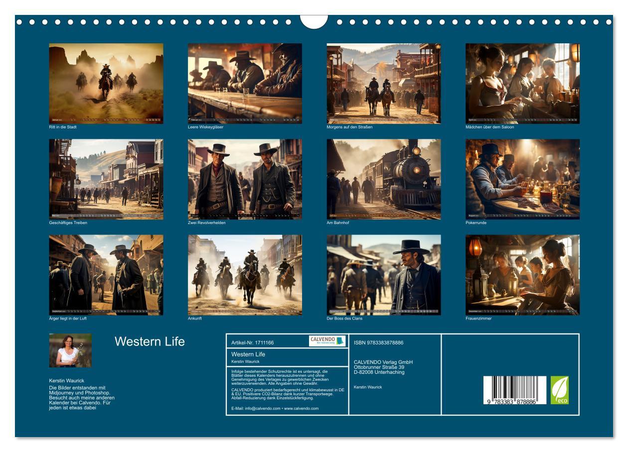 Bild: 9783383878886 | Western Life (Wandkalender 2025 DIN A3 quer), CALVENDO Monatskalender