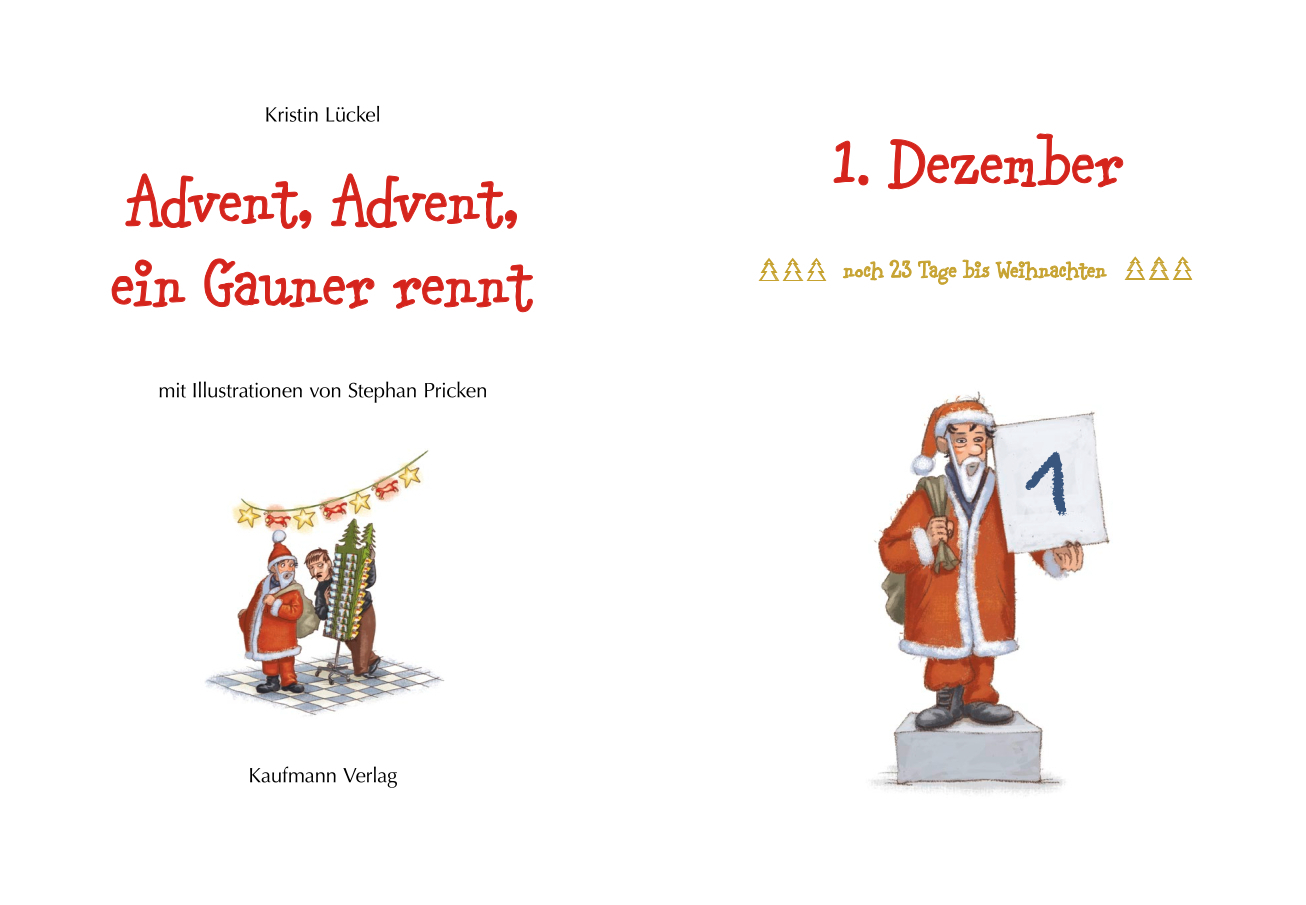 Bild: 9783780608901 | Advent, Advent, ein Gauner rennt | Kristin Lückel (u. a.) | Buch