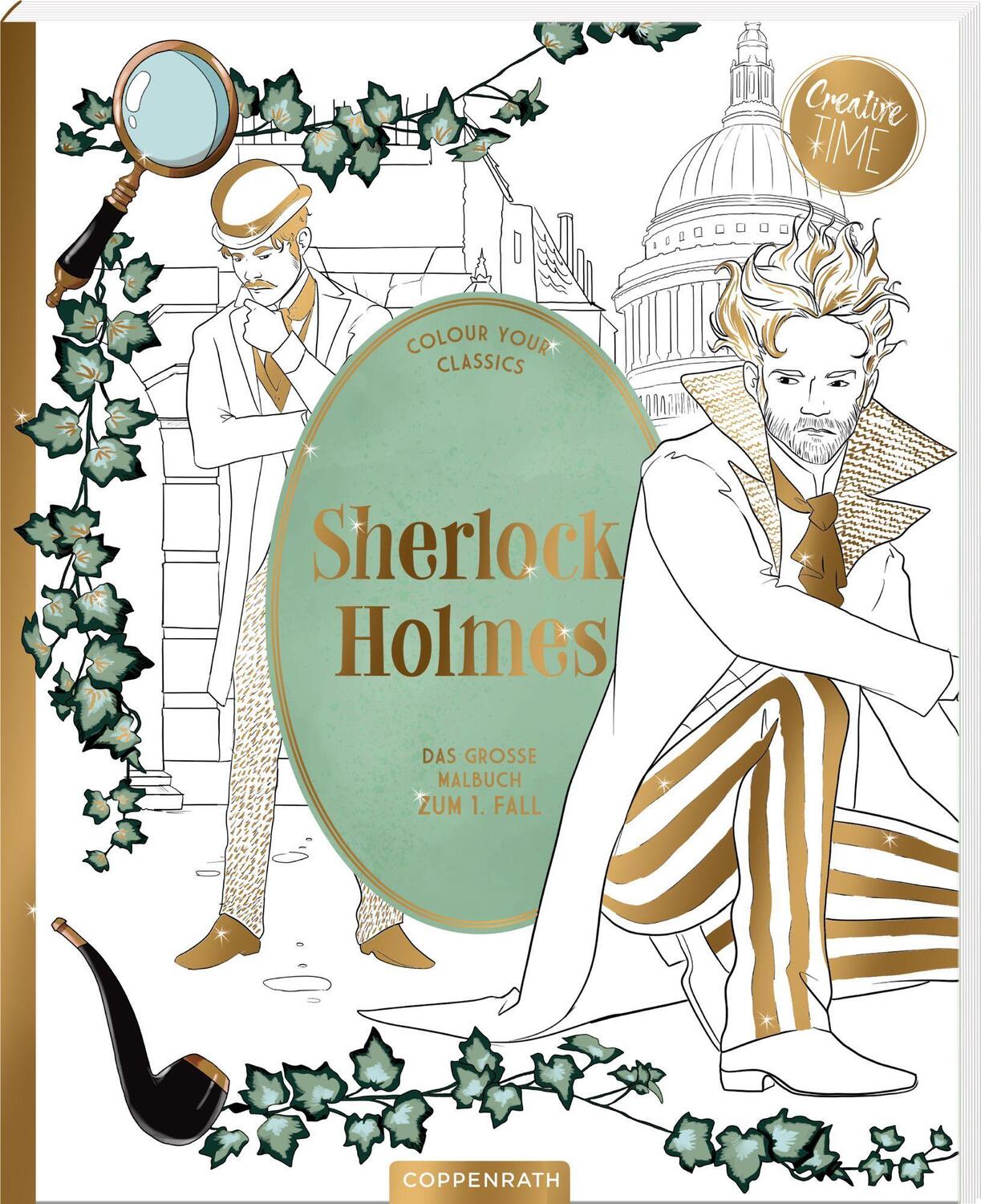 Cover: 4050003954523 | Sherlock Holmes - Das große Malbuch zum 1. Fall | Colour your Classics