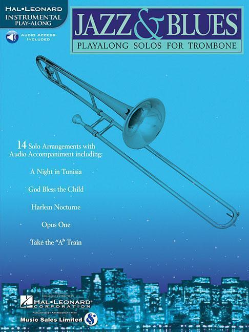 Cover: 9780634004469 | Jazz &amp; Blues Playalong Solos for Trombone Book/Online Audio [With...