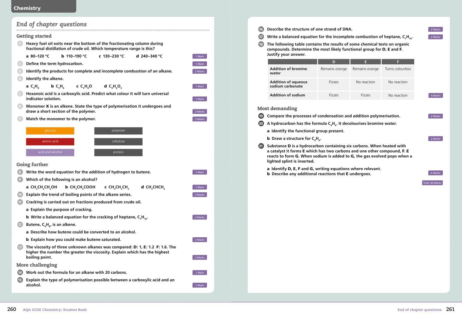 Bild: 9780008158767 | Collins GCSE Science - Aqa GCSE (9-1) Chemistry: Student Book | Buch