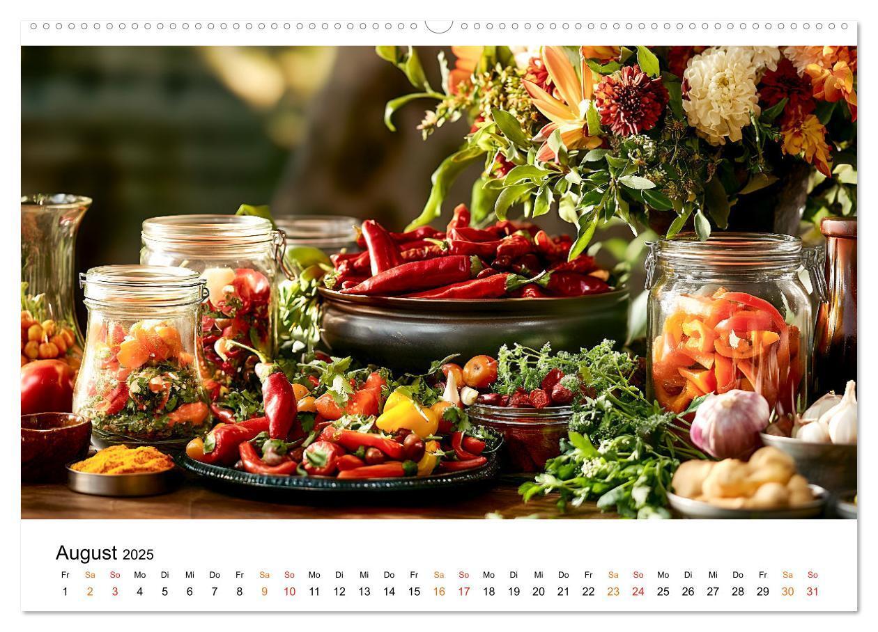 Bild: 9783457235539 | Küchenkalender Glaswerk (Wandkalender 2025 DIN A2 quer), CALVENDO...