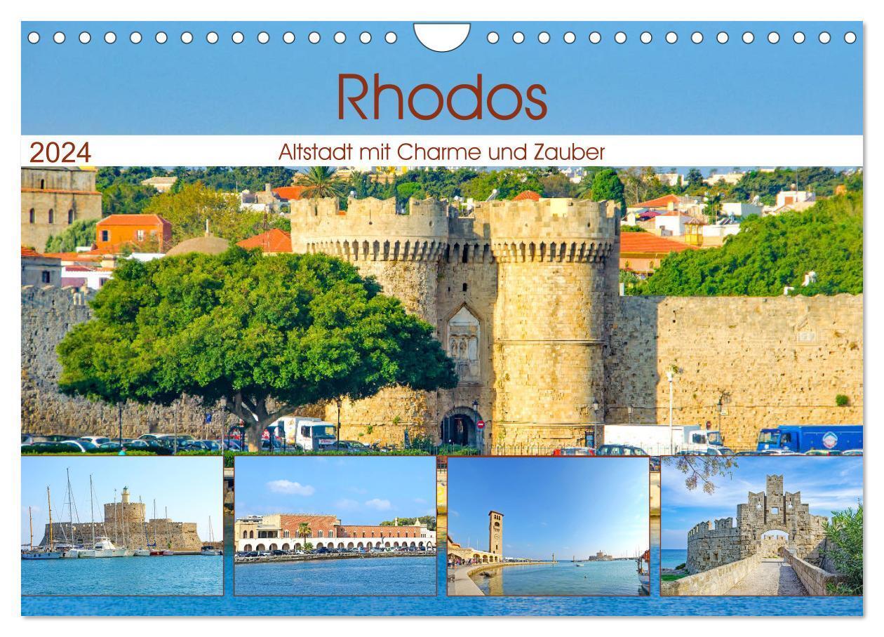 Cover: 9783383045387 | Rhodos - Altstadt mit Charme und Zauber (Wandkalender 2024 DIN A4...
