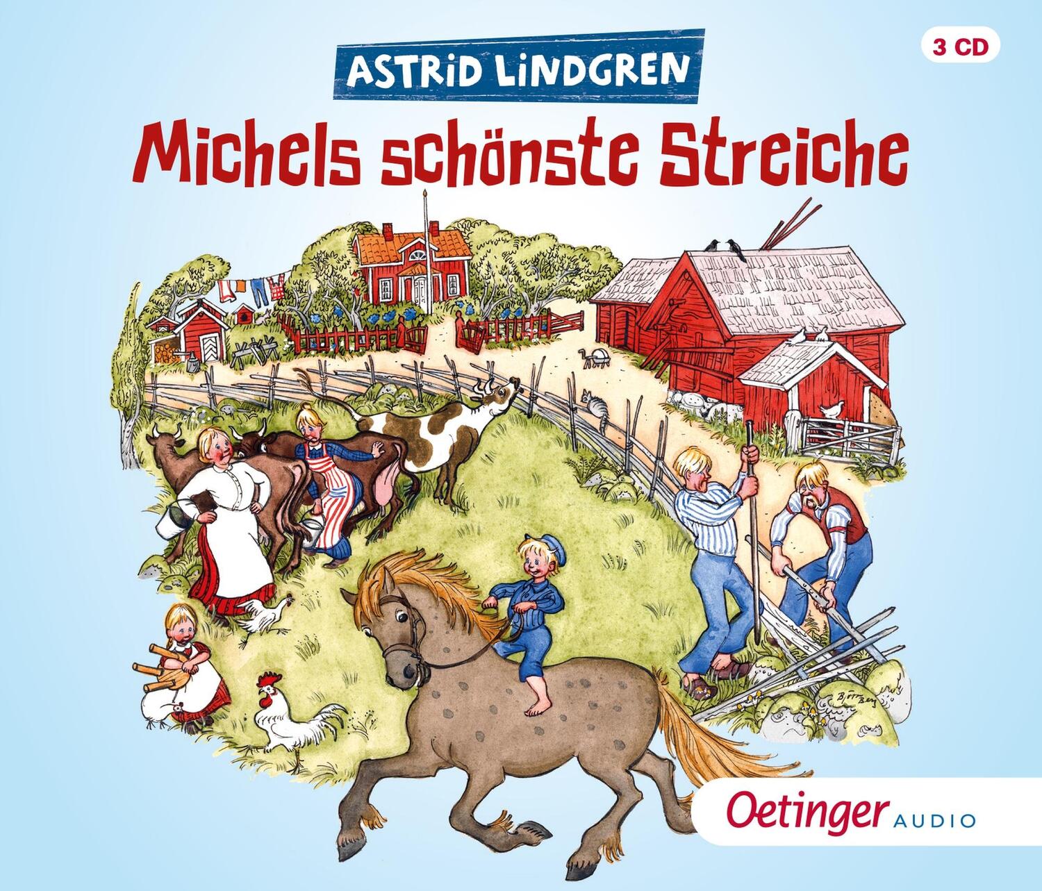 Cover: 9783837310474 | Michels schönste Streiche (3 CD) | Lesungen, 141 Min. | Lindgren | CD