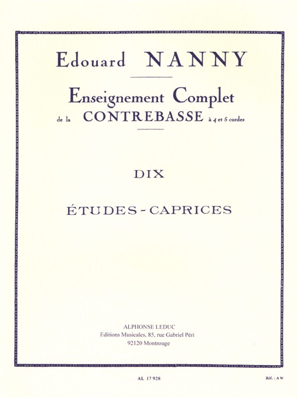 Cover: 9790046179280 | 10 Etudes Caprices | Nanny | Buch | Alphonse Leduc | EAN 9790046179280