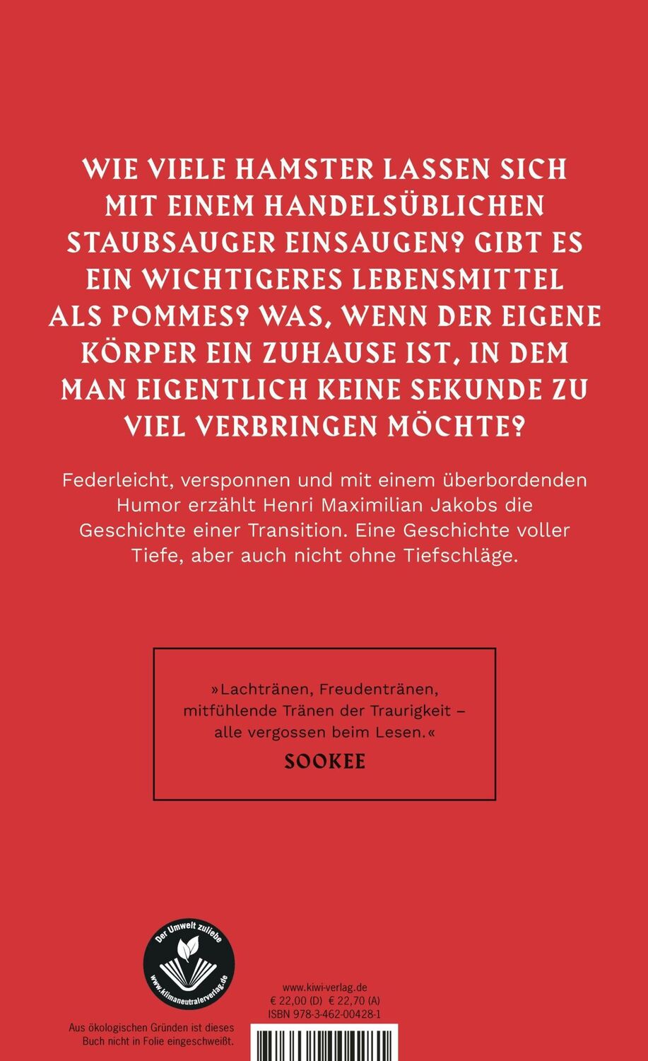 Rückseite: 9783462004281 | Paradiesische Zustände | Roman | Henri Maximilian Jakobs | Buch | 2023