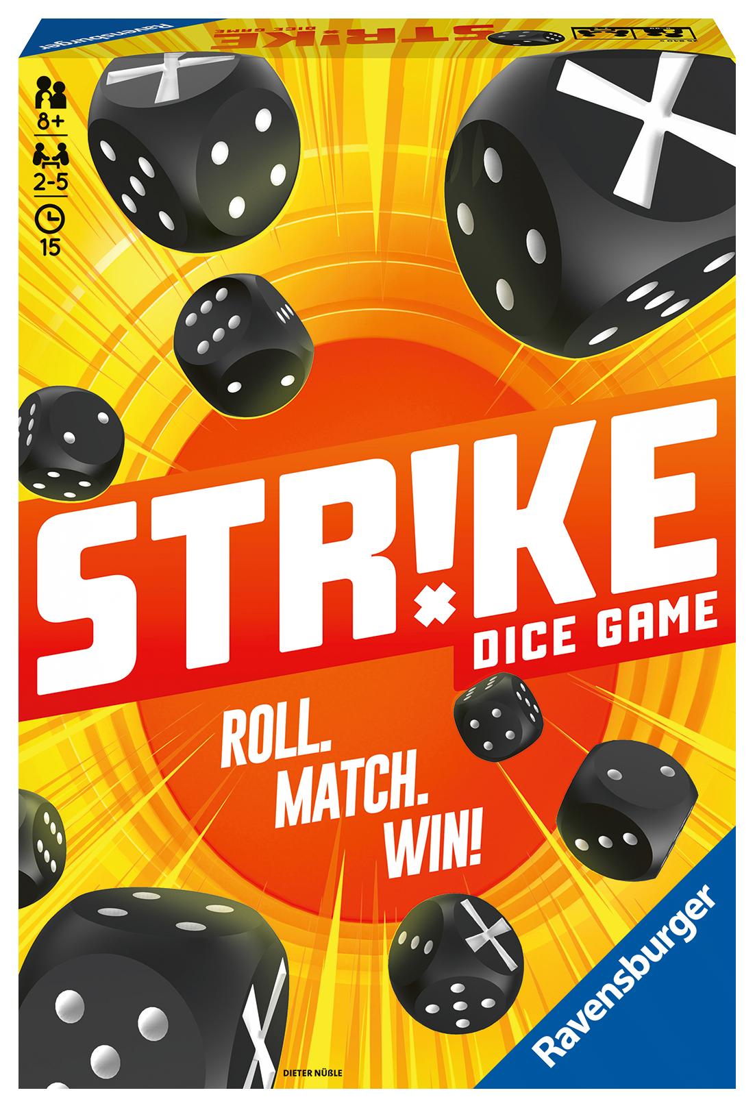 Cover: 4005556268405 | Ravensburger 26840 - Strike, Brettspiel, Mehrfarbiges Würfelspiel...