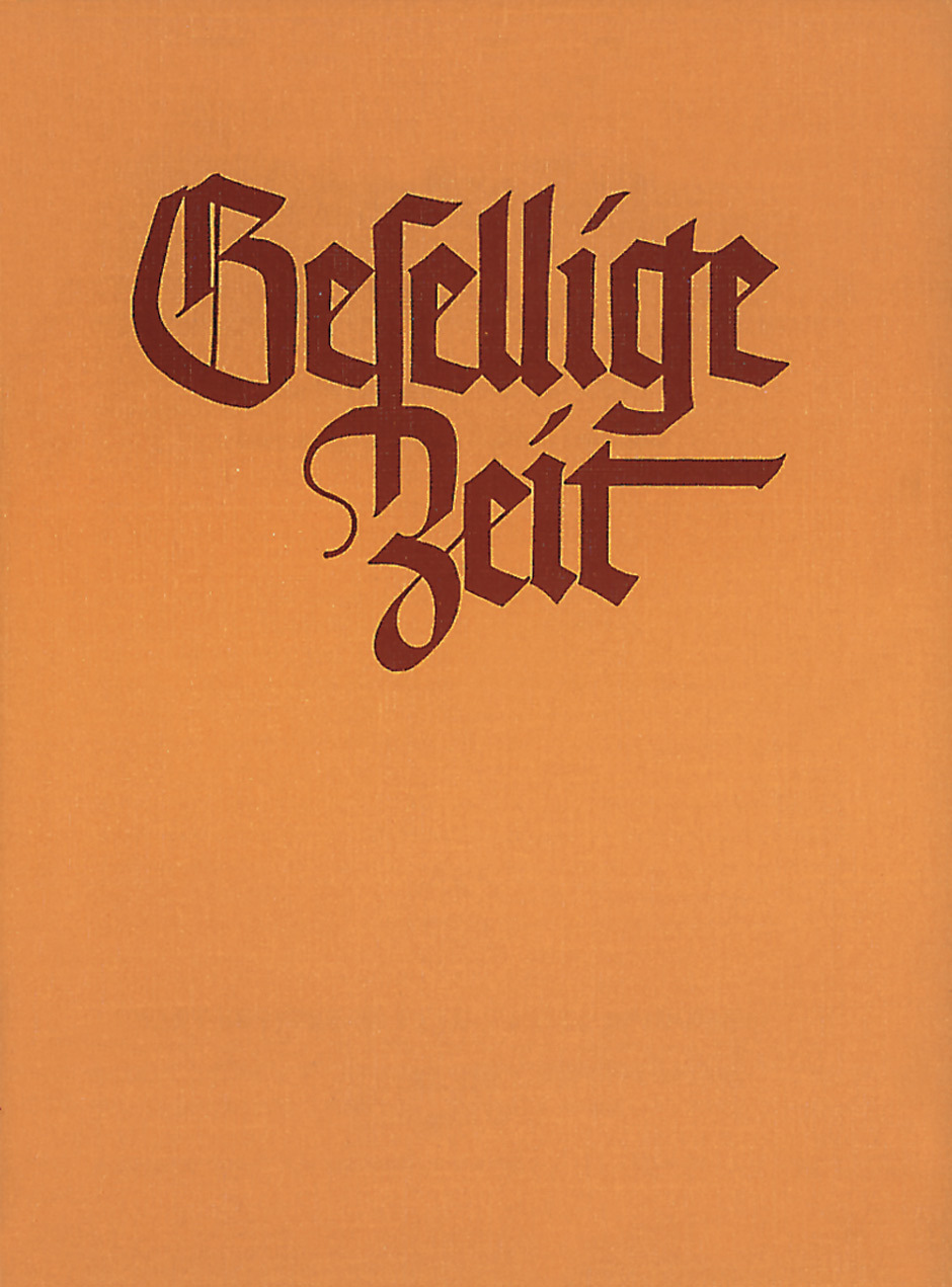 Cover: 9790006403950 | Gesellige Zeit 1 | Liederbuch für gemischten Chor | Taschenbuch