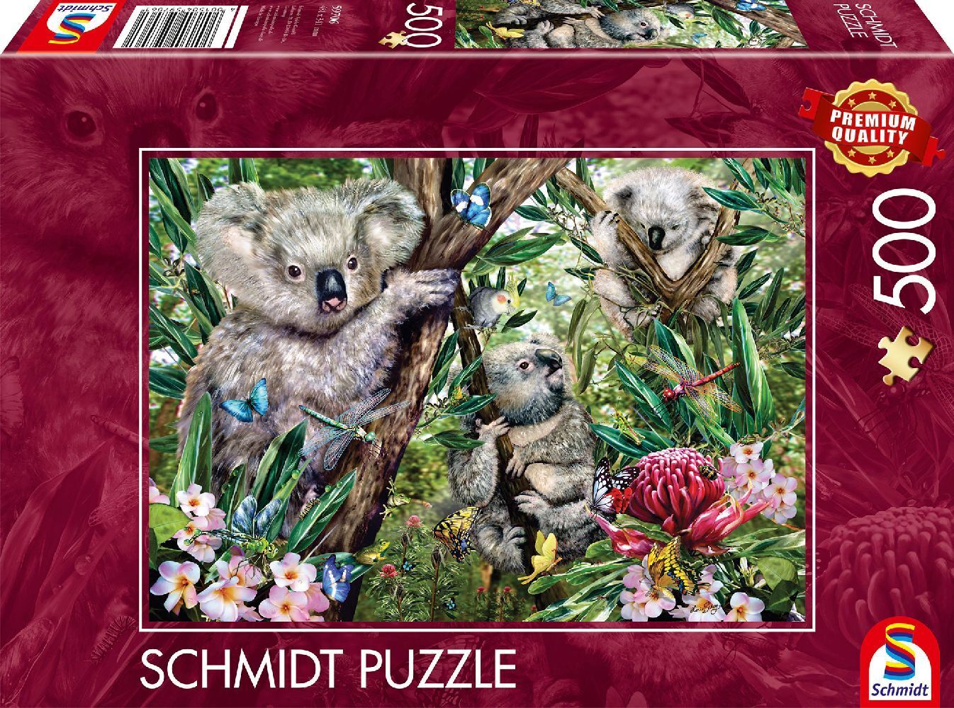 Cover: 4001504597061 | Süße Koala-Familie | Puzzle Standard 500 Teile | Spiel | Schachtel
