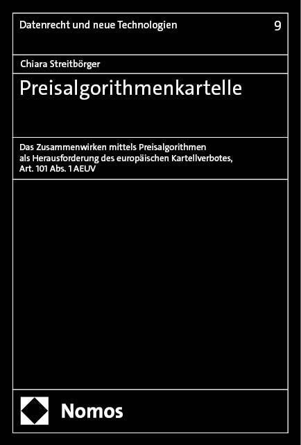 Cover: 9783756008384 | Preisalgorithmenkartelle | Chiara Streitbörger | Taschenbuch | 323 S.