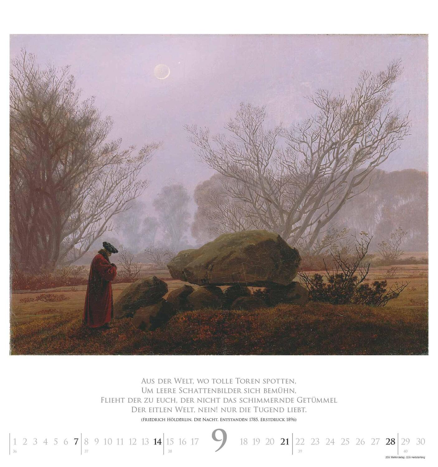 Bild: 4250809653211 | Caspar David Friedrich 2025 - Kunst-Kalender - Wand-Kalender - 45x48