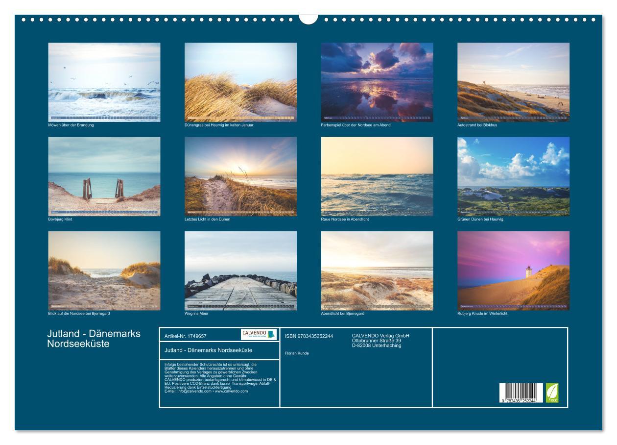 Bild: 9783435252244 | Jutland - Dänemarks Nordseeküste (Wandkalender 2025 DIN A2 quer),...