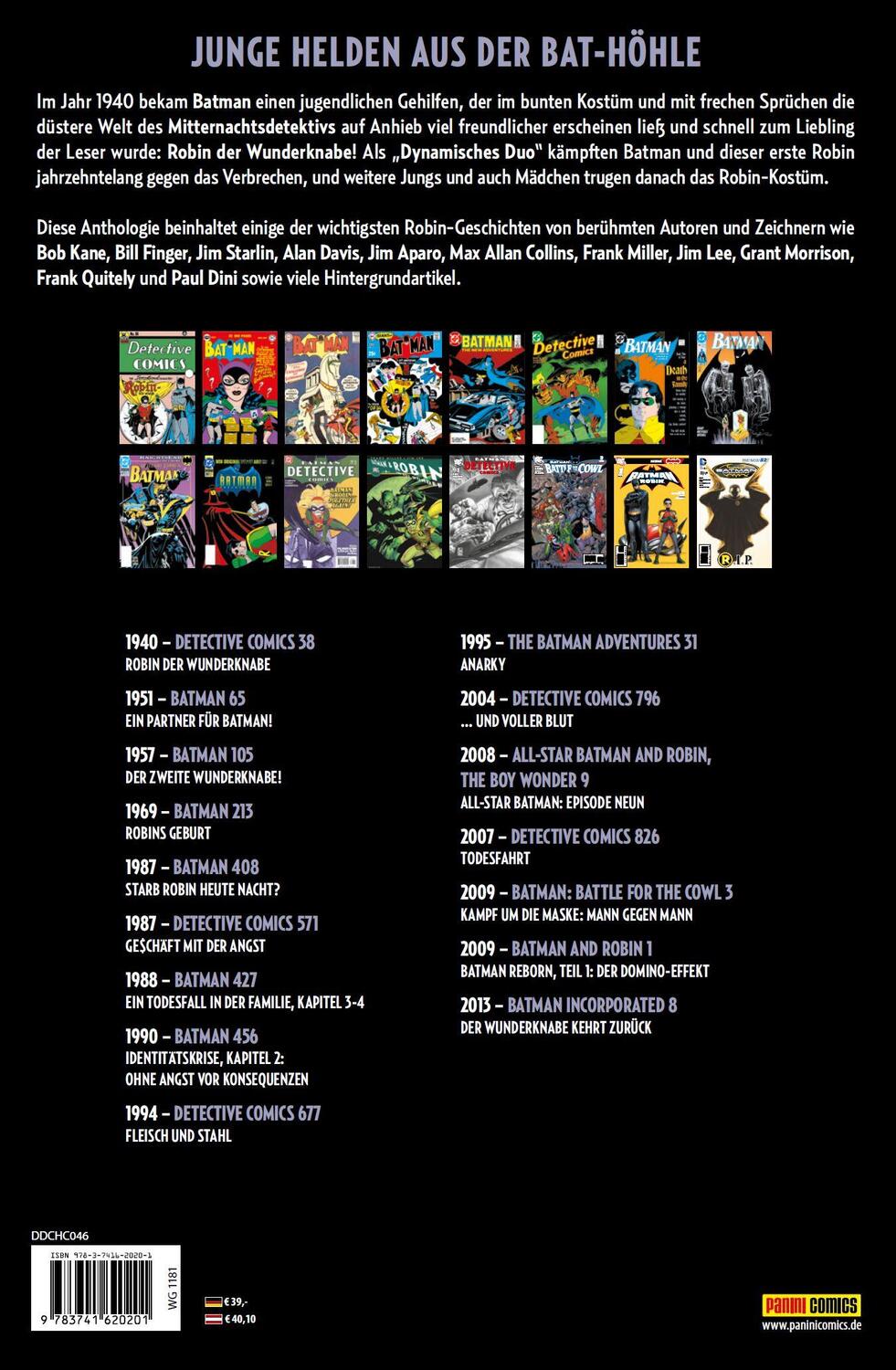 Rückseite: 9783741620201 | Batman &amp; Robin Anthologie | Die Geschichte des dynamischen Duos | Buch